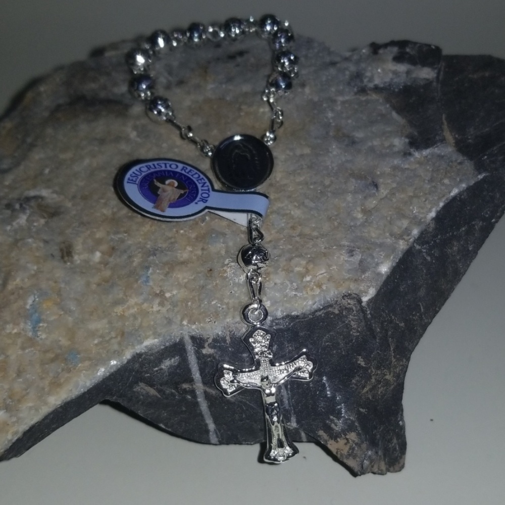 *NEW* STERLING SILVER MINI ROSARY